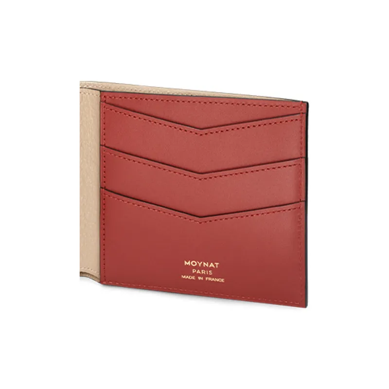 Moynat Canvas And Stripe Fabric Print Wallet Men's Red/Orange/Green-4