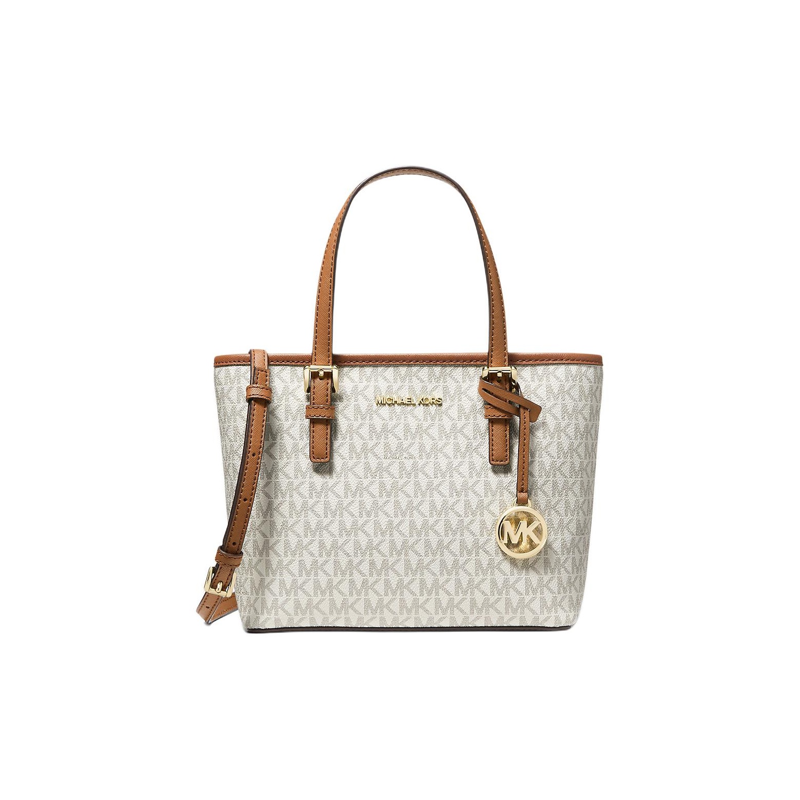 MICHAEL KORS Jet Set Travel Extra-Small Logo Top-Zip Tote