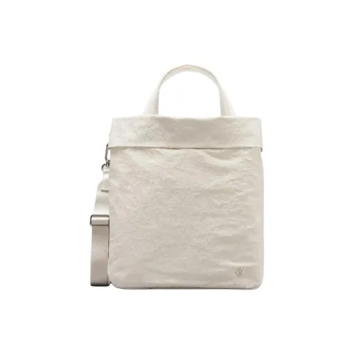 Lululemon Recycled Polyester Handbag Shoulder Bag Crossbody Bag Regular Unisex Bone White