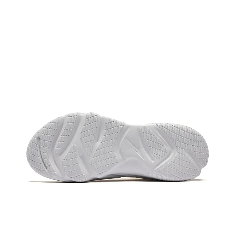 Erke Ci Wu Rebound Wear Resistant Breathable Low Top Casual Shoes Men's Microcrystal White Steel Gray-4
