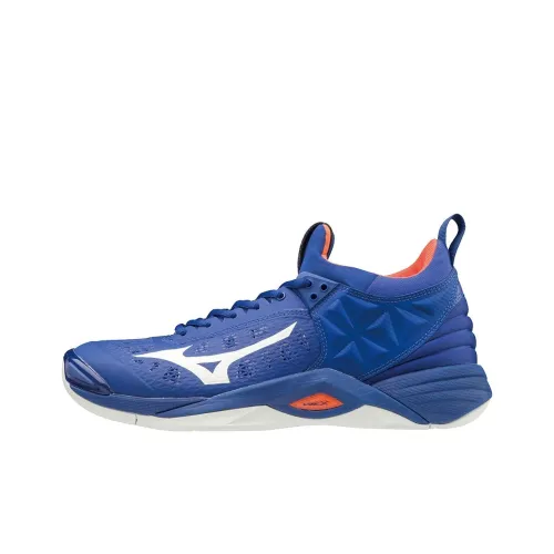 Mizuno Anti-Slip And Wear-Resistant Cushioning Lightweight Mid-Top Training Shoes Unisex Blue