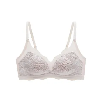 ENWEIS Bra Strong Lace Gathering Women's