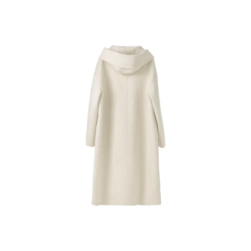 Fstudio Korean Petite Solid Color Lapel Woolen Velvet Jacket Women's-7