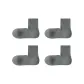 4 Pack: Light Gray/Light Gray/Light Gray/Light Gray