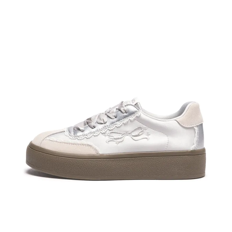 Hotwind Cream Lace Series Skateboard Shoes Women's-0