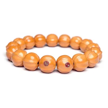 MOUNTAINS AND MANS Monkey Head Walnut New Chinese Style Good Luck Beaded Bracelet Unisex