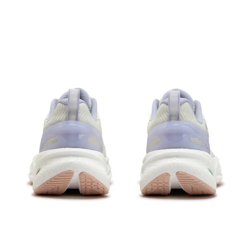 361° Speed Boost CQT2.0 Cushioned Slip Resistant Breathable Low Top Casual Running Shoes Unisex White Purple-3