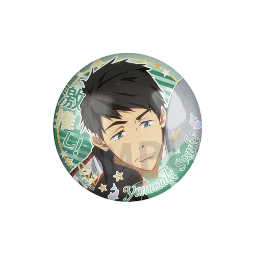 Gu Niang Suzune Yumemuki, Haruka Nanase, Makoto Tachibana, Rina Tachibana Free Swim Department Push Collection Badges