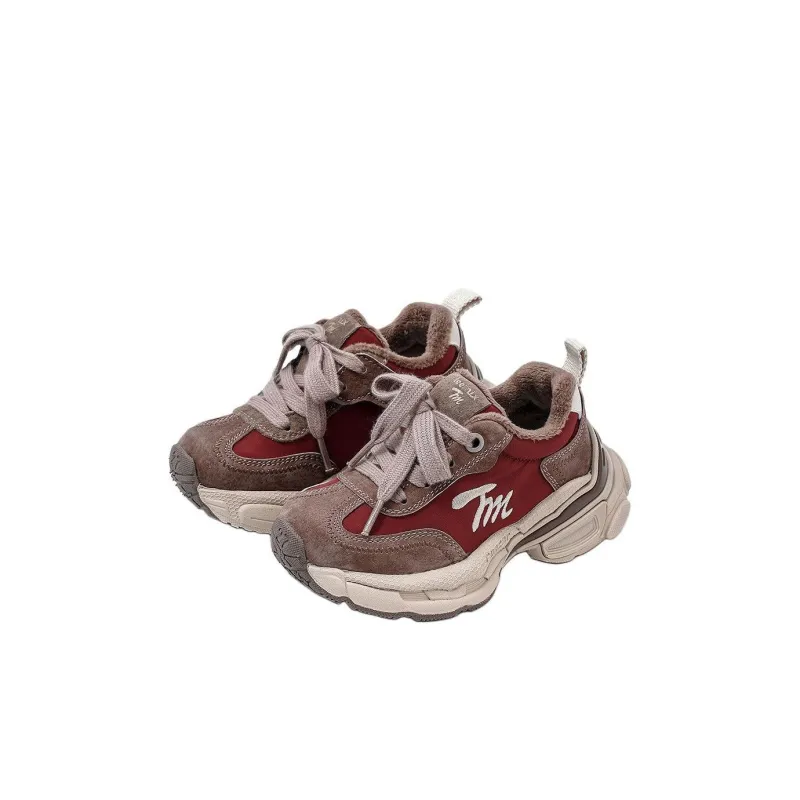 Teenmix Lightweight Shock Absorbers Low Top Kids Lifestyle Shoes Burgundy Kids'-1