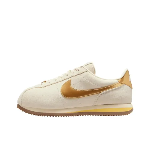 Nike Cortez Suede Sail Metallic Gold