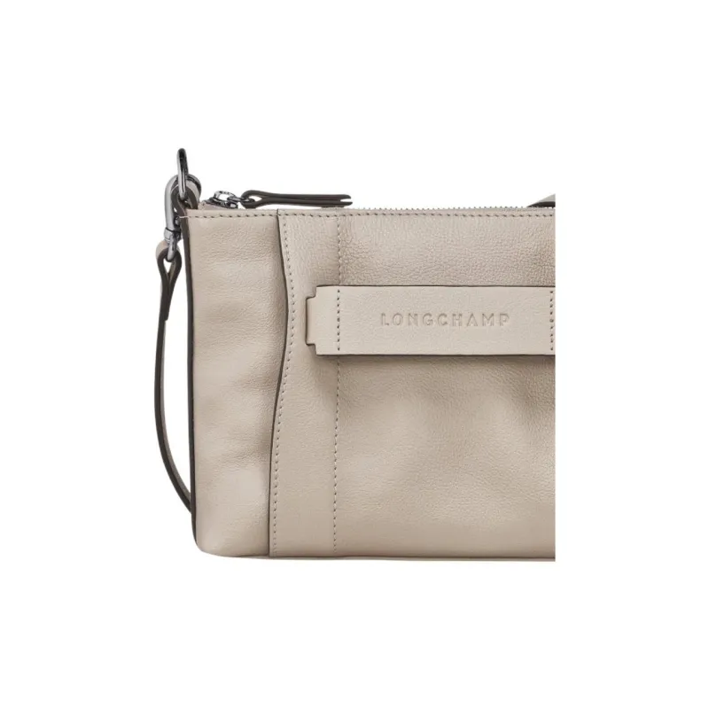 LONGCHAMP 3D Calfskin Tote Bag, Shopping Bag, Shoulder Bag, Crossbody Bag Women's Gray-4