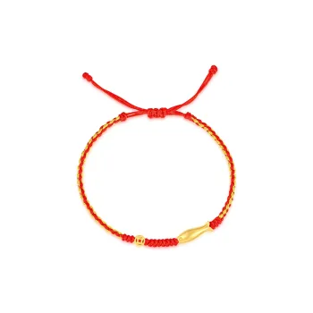 MCLON Abundance Every Year Small Gold Rope # Good Luck Solid Gold Priced In Gram Gold Bracelet Women's
