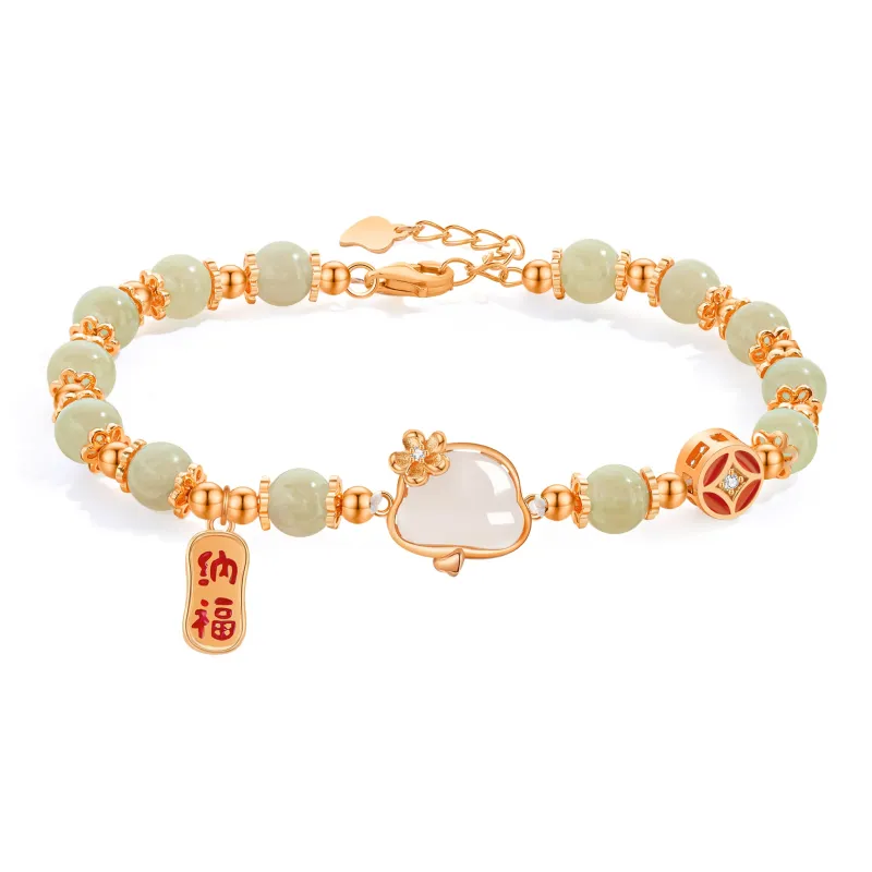 Lao Feng Xiang S925 Sterling Silver Bracelets Women's-7