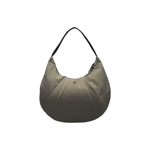 Lululemon Fabric Croissant Bag Shoulder Bag Crossbody Bag Regular Women's Green Gray & Black
