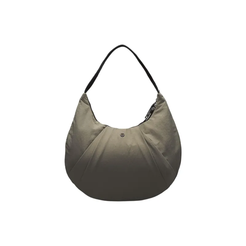 Lululemon Fabric Croissant Bag Shoulder Bag Crossbody Bag Regular Women's Green Gray & Black-0