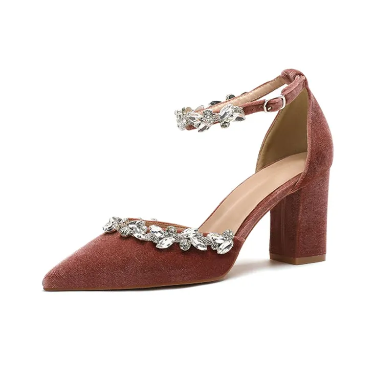 MCKP Chunky Heel High Heels 8cm Women's-3