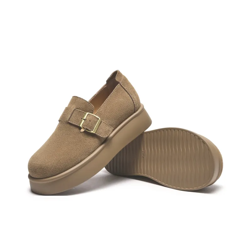 Hotwind Pinecone Grey Series Casual Single Shoes Women's Khaki-3