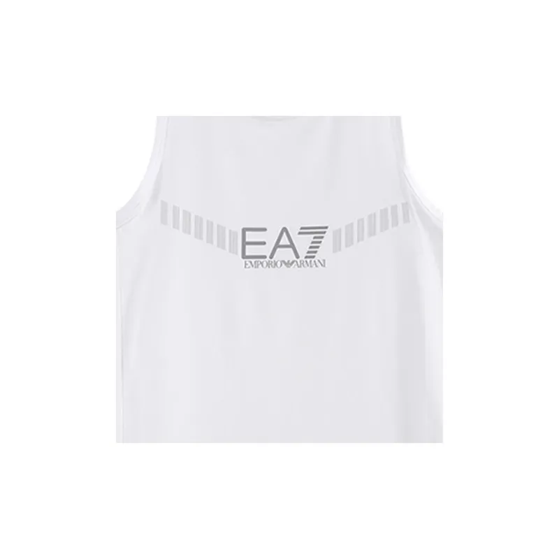 EMPORIO ARMANI EA7 Tank Tops Men White-4