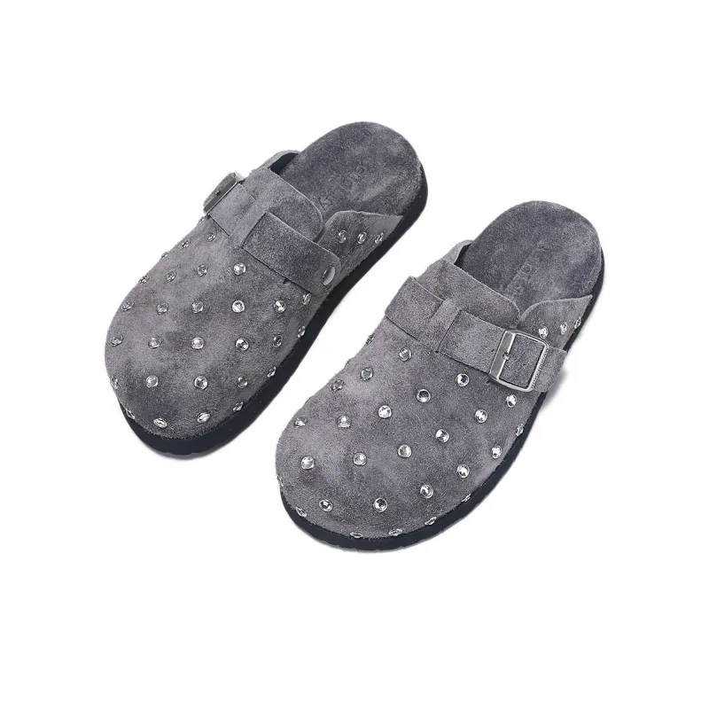 BELLALILY Abrasion Resistant Wrap toe Slippers Women's-3