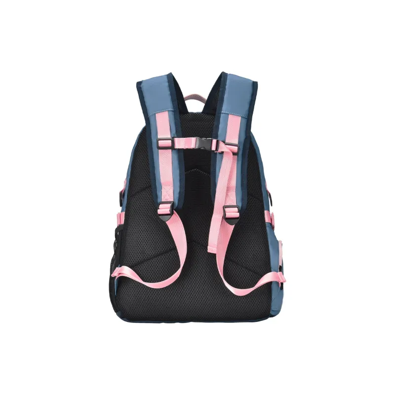 DRACONITE Polyester Student Backpack Backpack Multi-Compartment Backpack Unisex Cerulean White-5