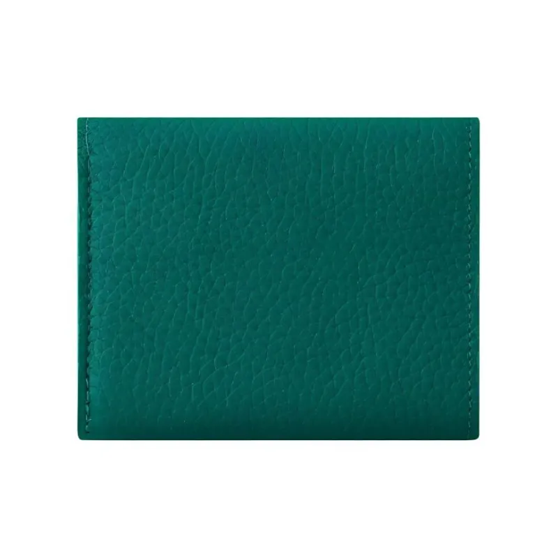 LOUIS VUITTON Capucines Leather Wallet Unisex Emerald Green-2