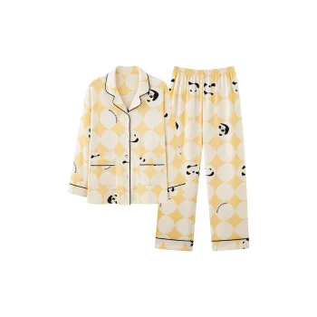 XIAFENYAN Pajama Set Women's Yellow