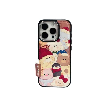 Wei Xin Leather Material Full Screen Animal Print Phone Cases Compatible With IPhone 16/15 Pro Max/Apple 13/14 Pro/Max