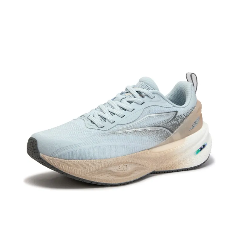 361° Speed Boost CQT2.0 Cushioned Slip Resistant Breathable Low Top Casual Running Shoes Unisex Blue Brown-1