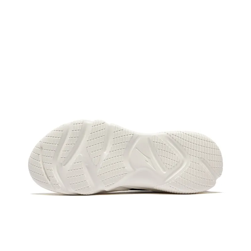 Erke Ci Wu Rebound Wear Resistant Breathable Low Top Casual Shoes Men's Jet Black Microcrystal White-4