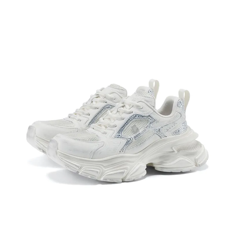 GG-CC Height Increasing Sports Casual Shoes Wear-Resistant Slip-Resistant Low-Top Distressed Chunky Sneakers Women's-2