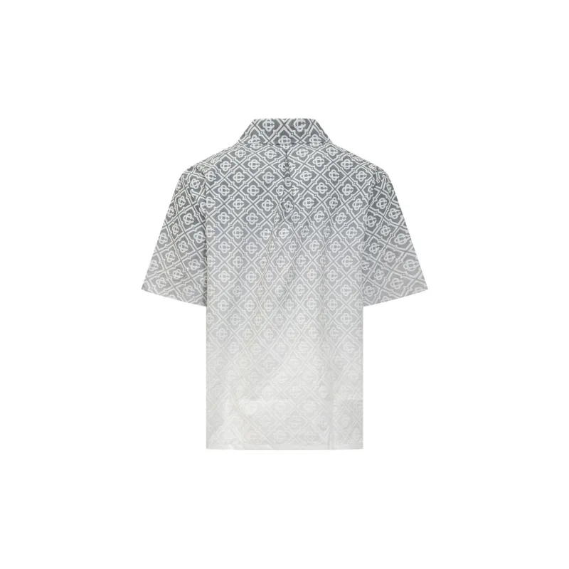 CASABLANCA Short Sleeve Cuban Collar Shirt-1