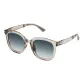 [Medium Square Frame]Light Tea Brown Frame+Gradient Gray Lens SP336