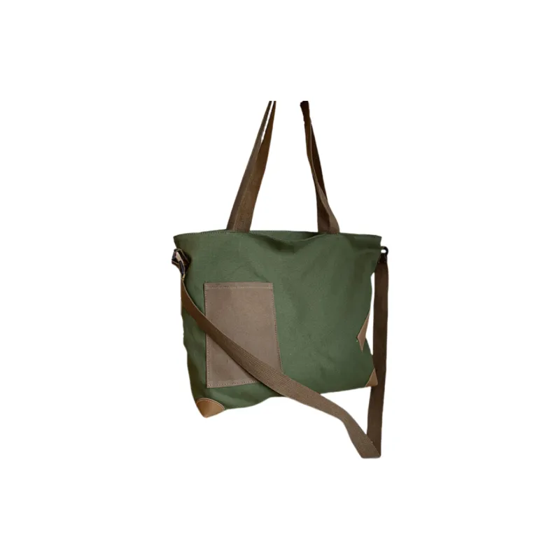 Xmithie Canvas Bag Crossbody Bag Regular Unisex White/Khaki/Black/Green-16