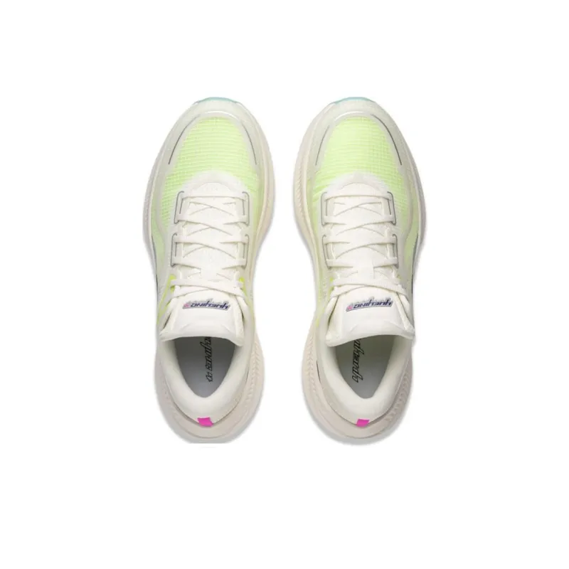 LiNing Yueying 4 Breathable Support Rebound Low Top Casual Running Shoes Men's White Green-3