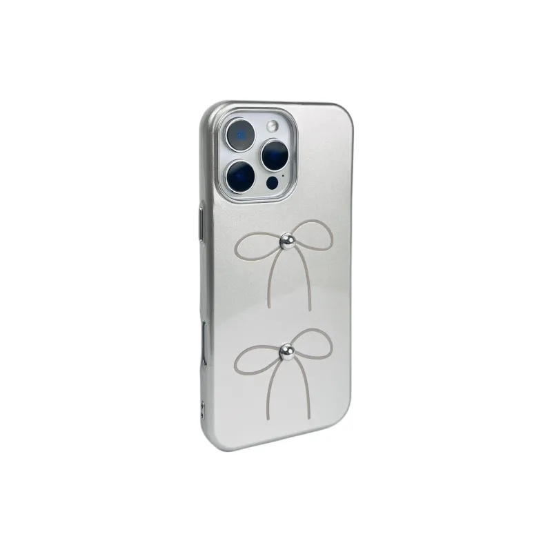 Wei Xin TPU Material Glitter Thread Bowknot Phone Cases Compatible With IPhone 16/15 Pro Max/Apple 13/14 Pro/Max-5
