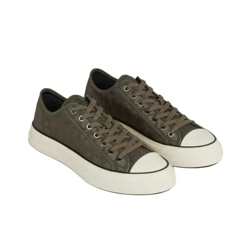 Valentino Totaloop Low Top Skateboard Shoes Men's Green-2