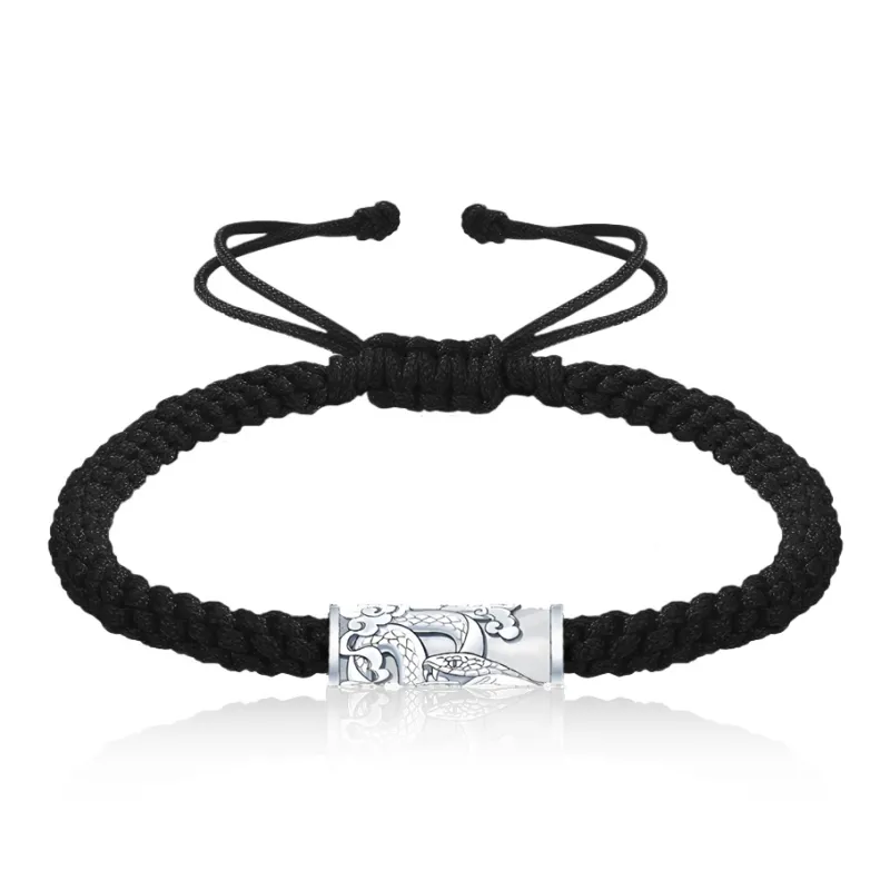 FOREVER MELODY 925 Sterling Silver Rope Bracelets Unisex-6