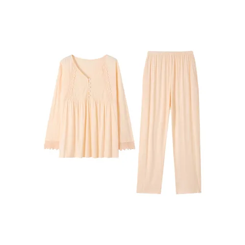 MADALLO Pajama Set Women's Light Orange