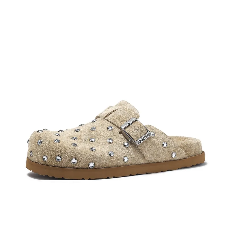 BELLALILY Abrasion Resistant Wrap toe Slippers Women's-6
