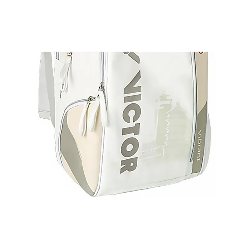 VICTOR PU Backpack Regular Unisex White & Oak White-4