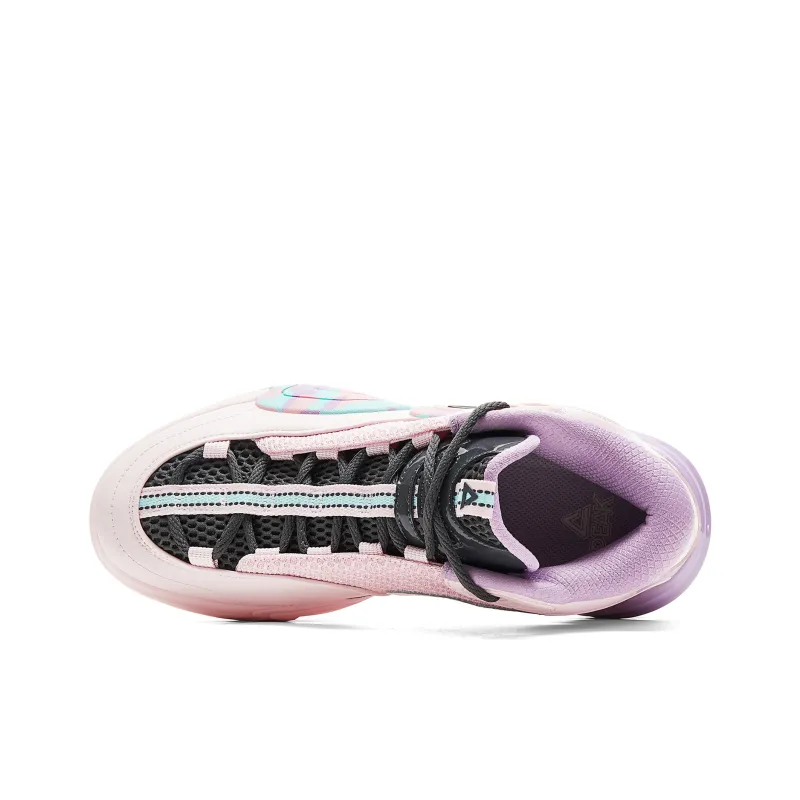 PEAK Cushioning Rebound Wear-Resistant Slip-Resistant Low-Top Basketball Shoes Men's Bright Pink-3