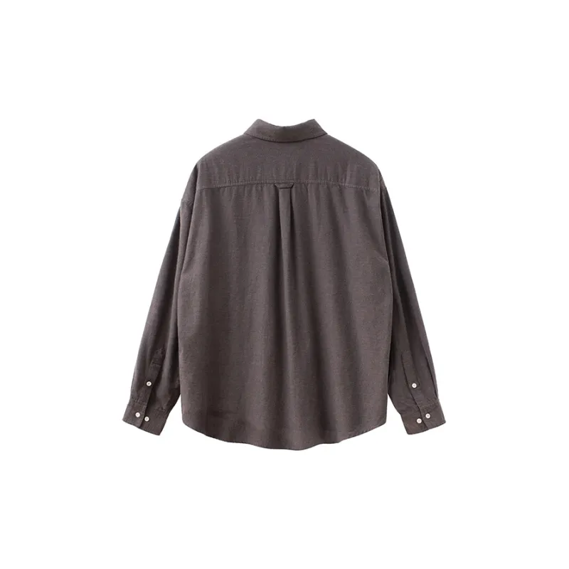 BUTTBILL 100% Cotton Long Sleeved Shirt Unisex-7