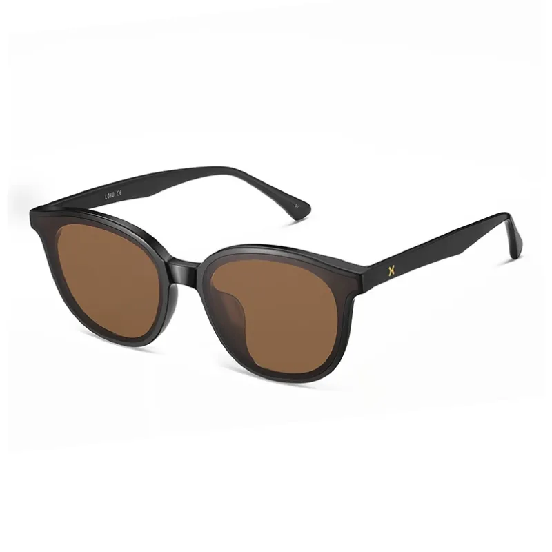 LOHO Plate Frame Round Sunglasses Women's-7