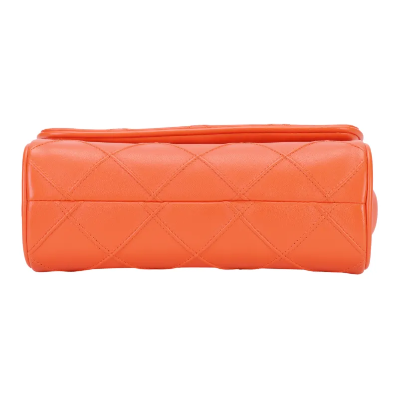 TORY BURCH Leather Crossbody Bag, Shoulder Bag Women's Red-3