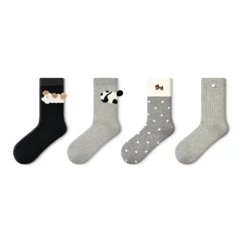 Primeet Mid Calf Socks Women's 4 Pack
