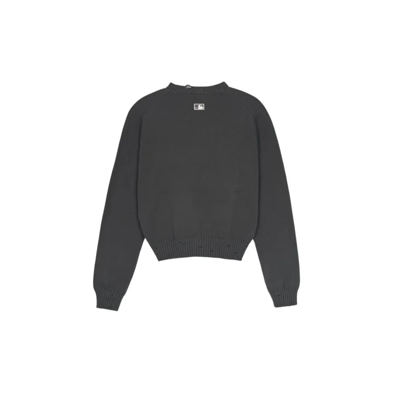 MLB New York Yankees Sweater Women's Dark Charcoal Gray-1