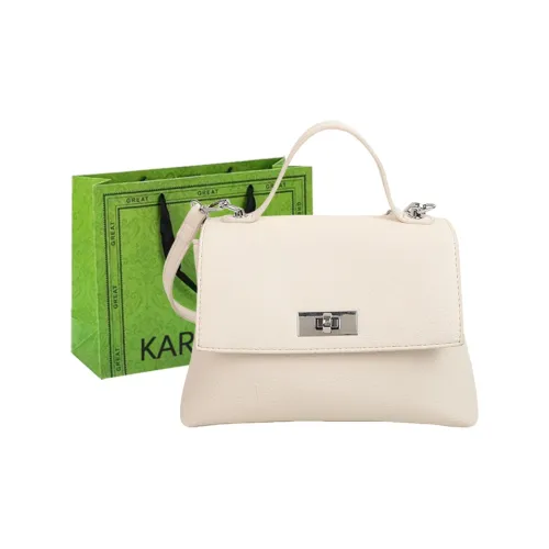 KARUISHA PU Handbag Women's Ecru/Milk Tea Beige/Taro Purple/Black
