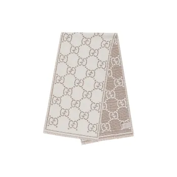 GUCCI Gg Jacquard Knitted Scarf