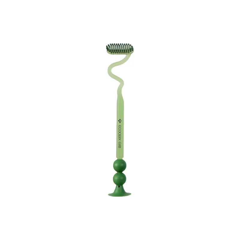 Ecoobix Z Shaped Toothbrushes Fine Soft Brush Up And Down, Vertical Bottom With Suction Cup-4