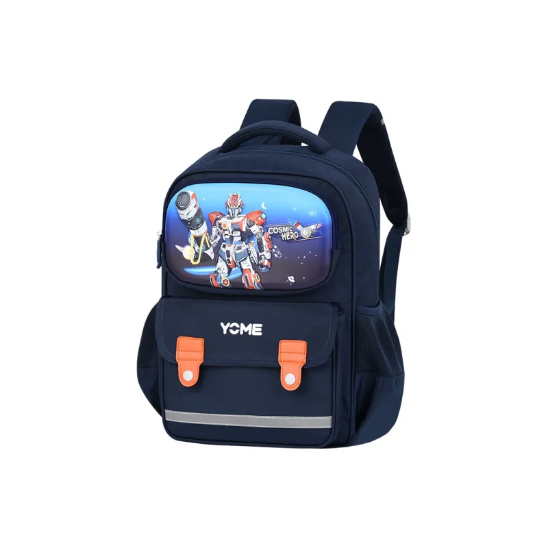 YOME Polyester Spine Protection Reducing Load Student Backpack Regular Kids' Multicolor-1